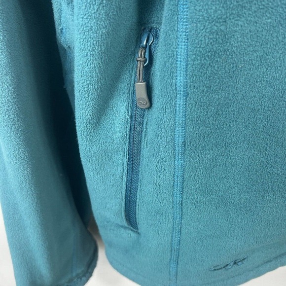 Outdoor Research Green Fleece Hoodie Size L Zip Up - Picture 5 of 12